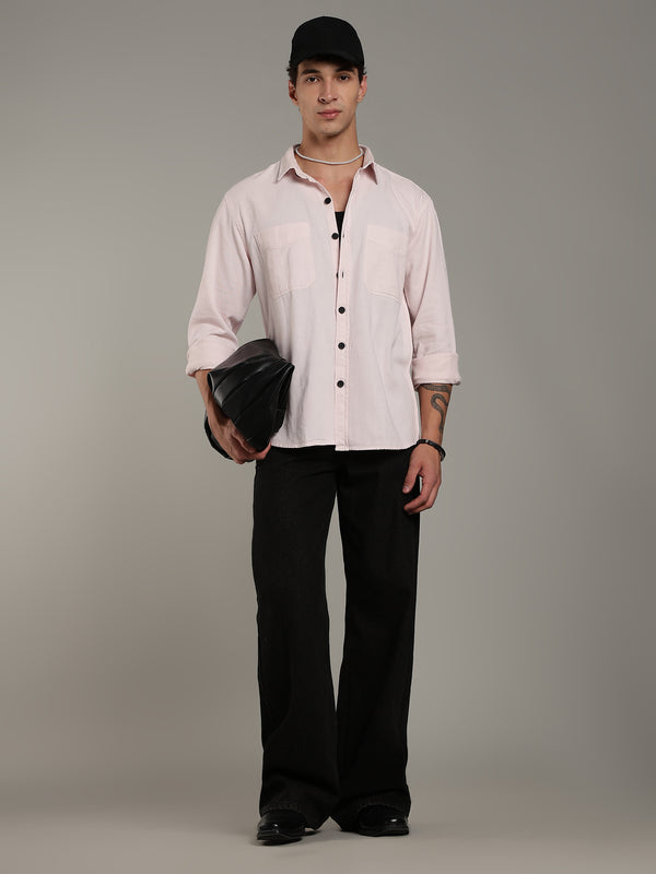 Pink Oversized/ Relax Fit Shirt