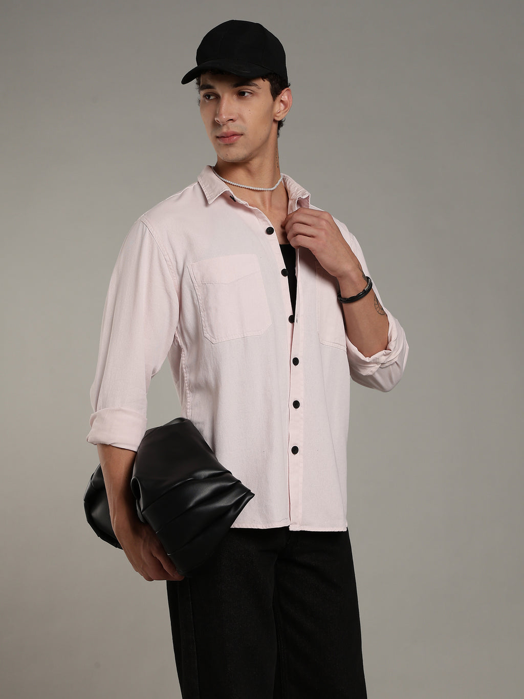 Pink Oversized/ Relax Fit Shirt