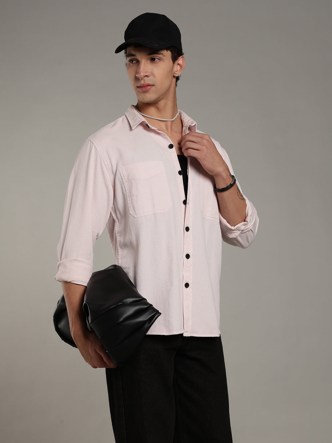 Pink Oversized/ Relax Fit Shirt