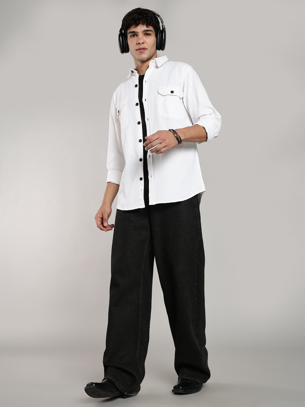 White cotton Shirt | Regular Fit