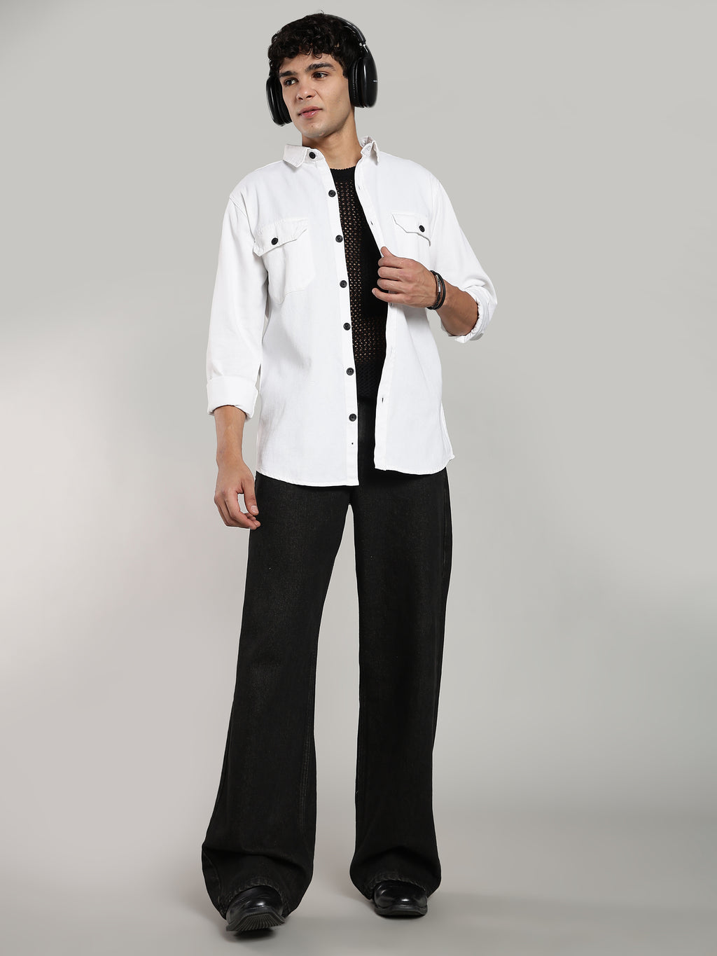 White cotton Shirt | Regular Fit