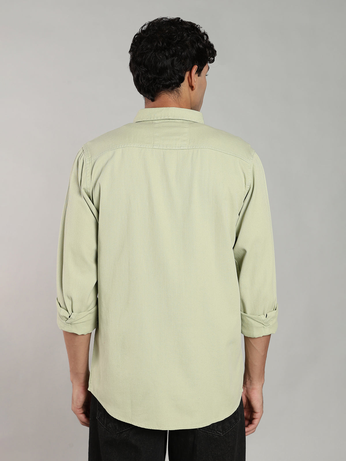 Washed Twill Shirt | Mint Green
