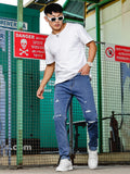 Ripped Skinny Blue Jeans