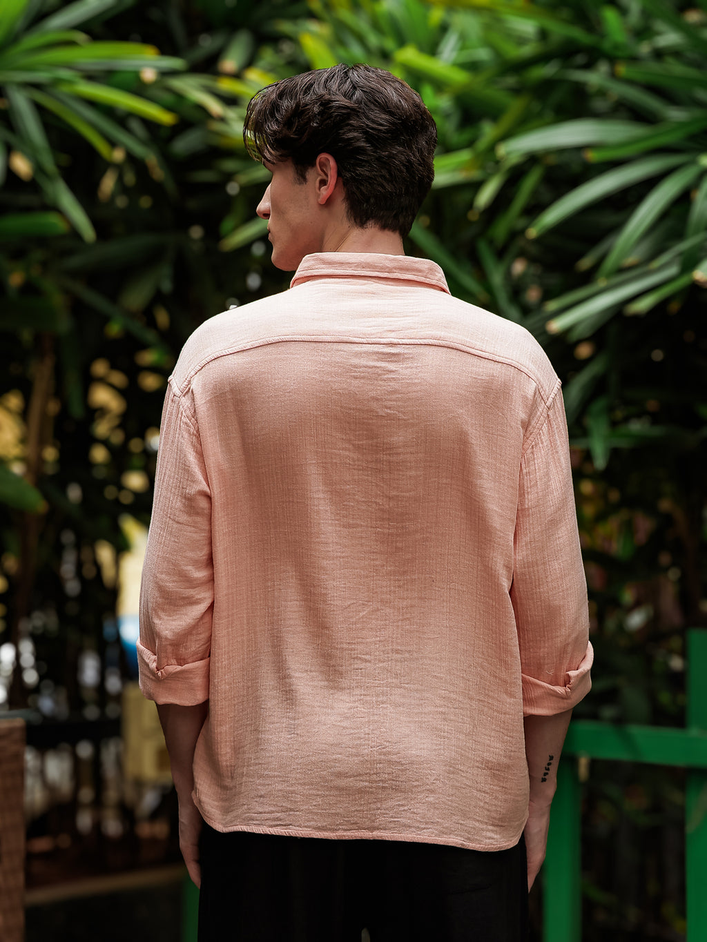 Peach Gauze Holiday/Resort Shirt | Relax Fit