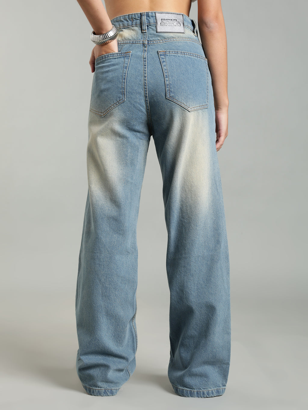 Women's Wide Leg Jeans | Vintage Wash