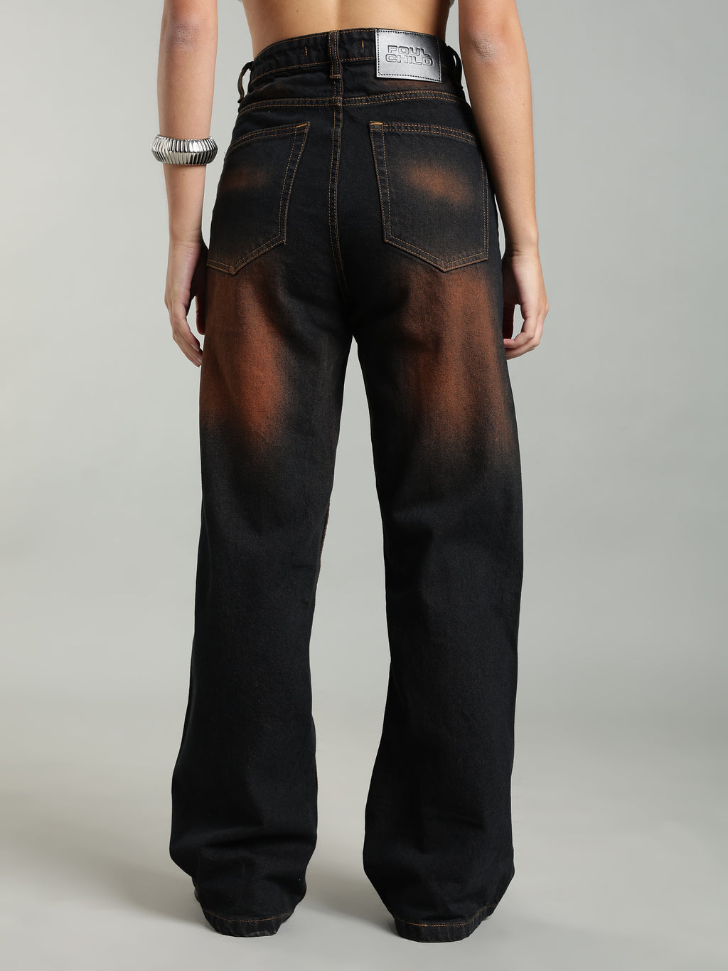 Women's Wide Leg Jeans | Brown