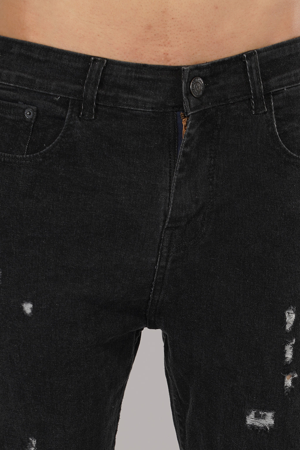 Ripped Skinny Grey Jeans