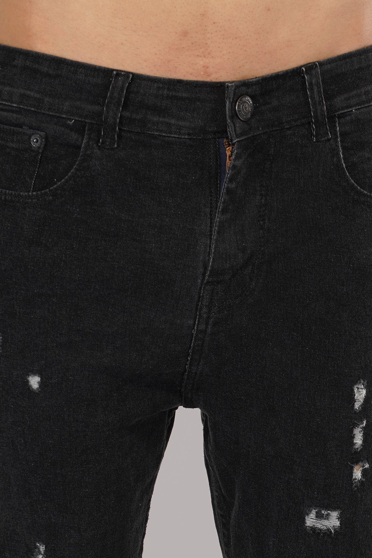Ripped Skinny Grey Jeans