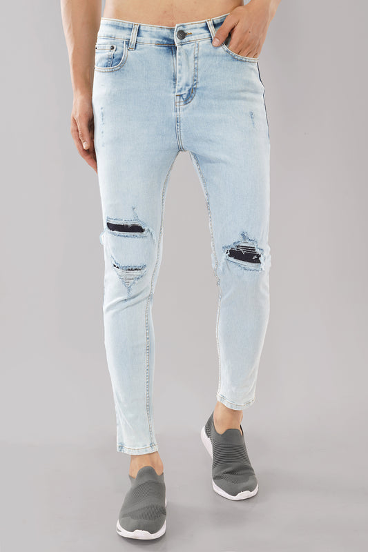 Ripped Skinny Light Blue Jeans