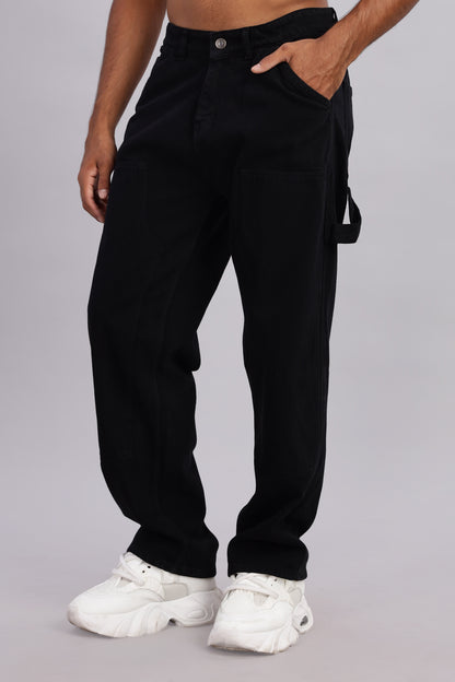 Black Utility Carpenter Jeans