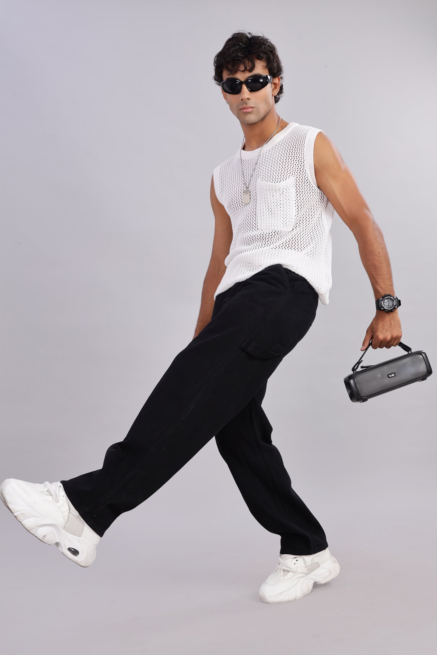 Black Utility Carpenter Jeans
