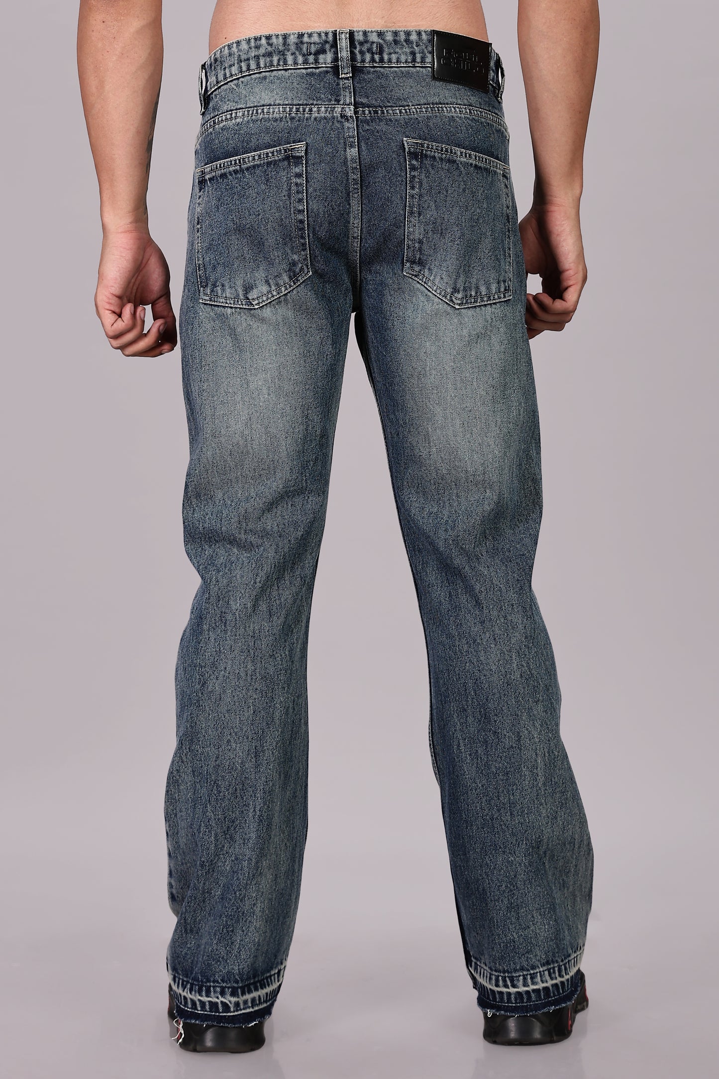 Men's Blue Flared Jeans