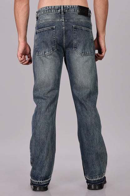 Men's Blue Flared Jeans