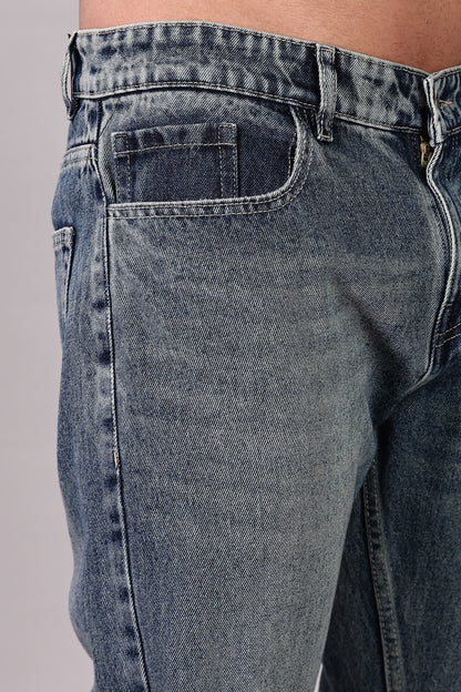 Men's Blue Flared Jeans