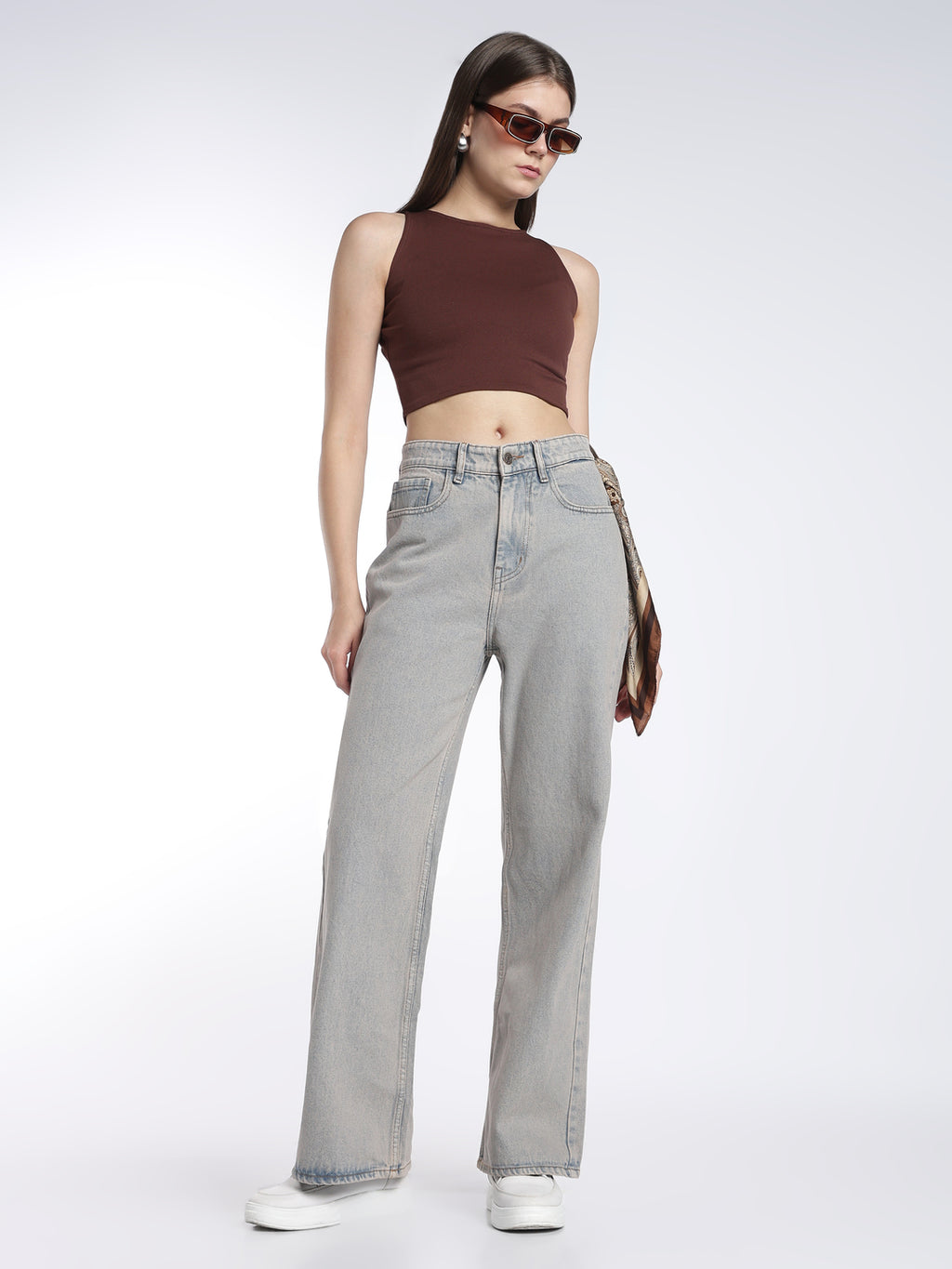 Light Blue Wide Leg Jeans
