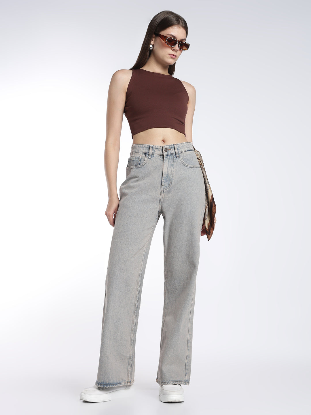 Light Blue Wide Leg Jeans