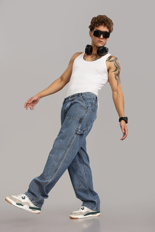 Carpenter  Blue Jeans | Baggy Fit