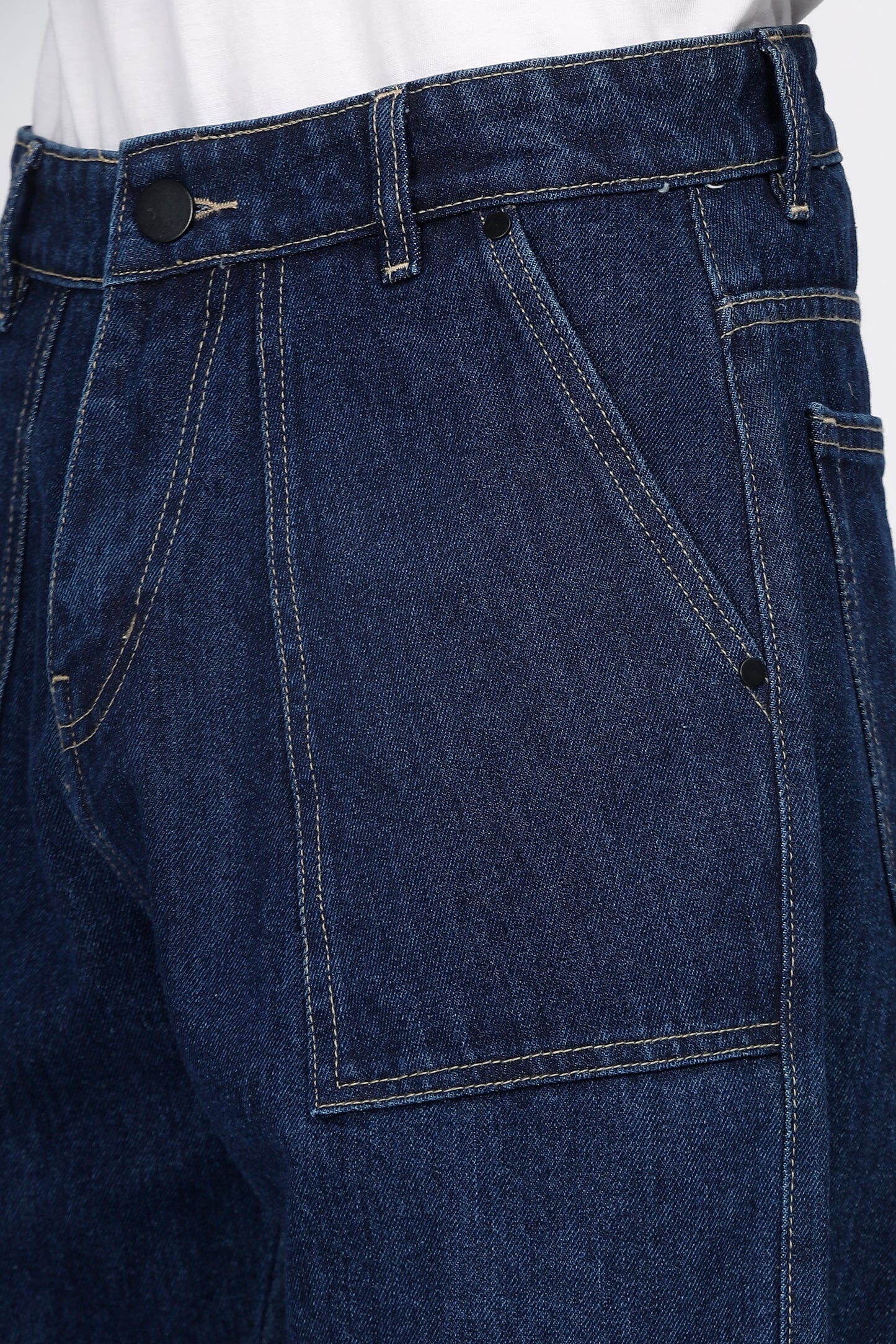 6 Pocket Cargo Dark Blue Jeans