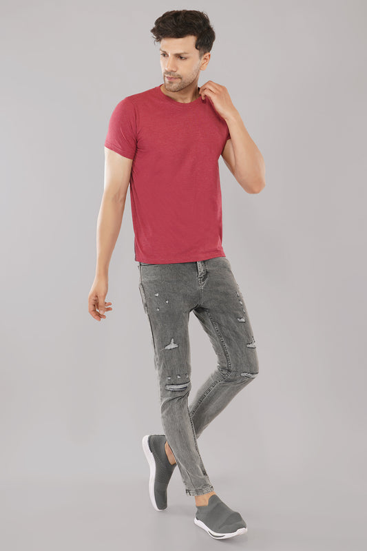 Ripped Skinny Light Grey Jeans