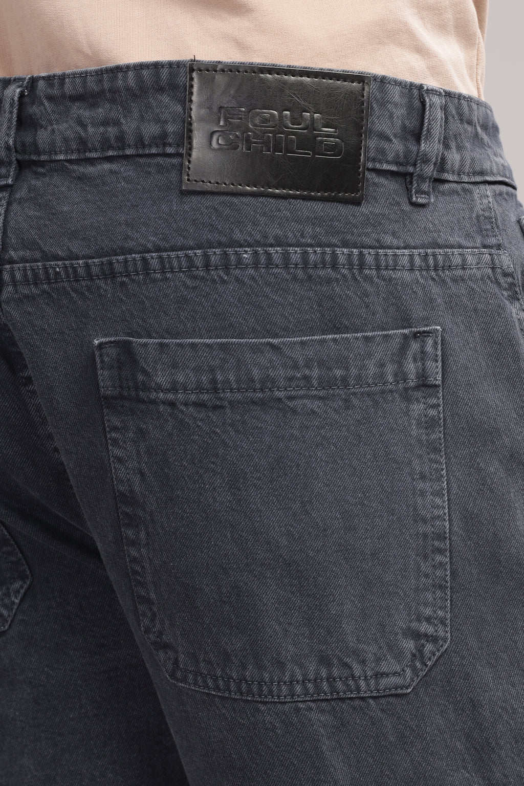 8 Pocket Cargo Denim | Baggy Fit Jeans | Dark Grey