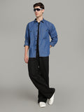 Denim Mid Blue Shirt | Relax Fit
