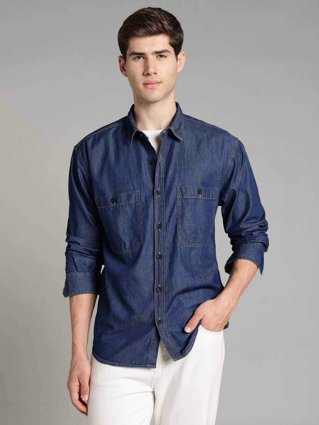 Denim Blue Shirt | Relax Fit