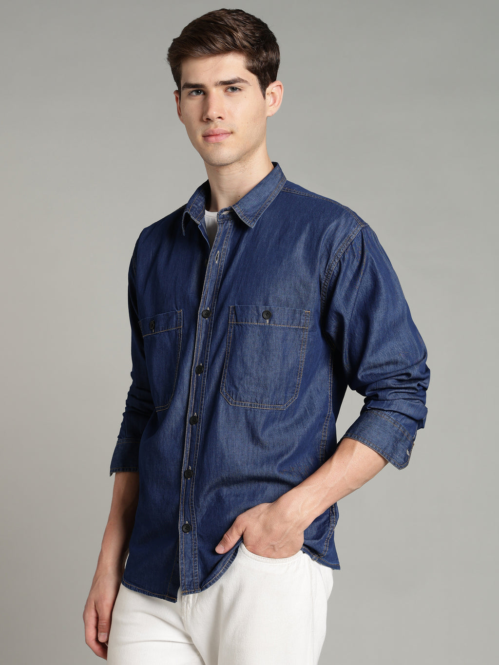 Denim Blue Shirt | Relax Fit