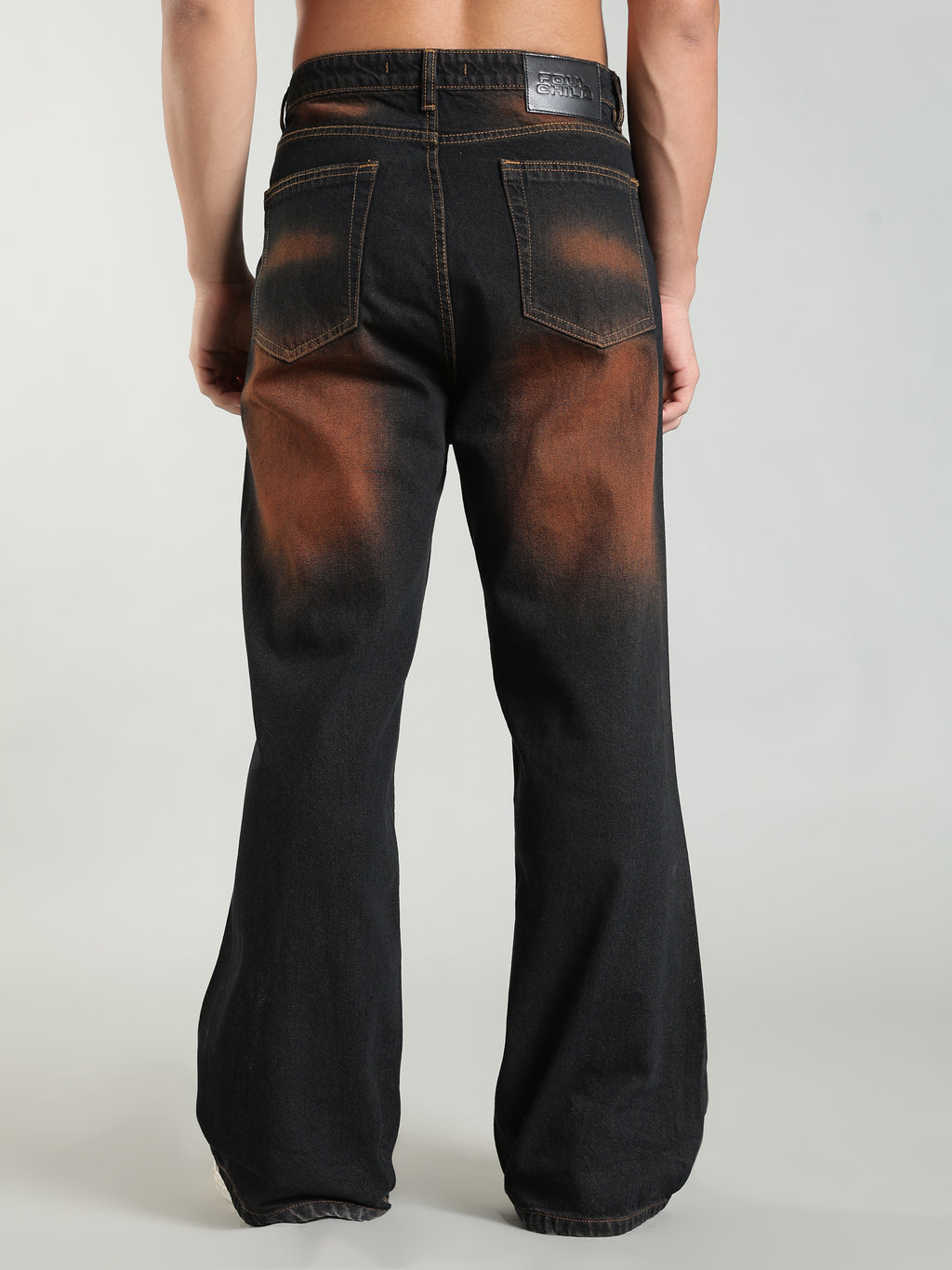Brown Wide Leg Jeans