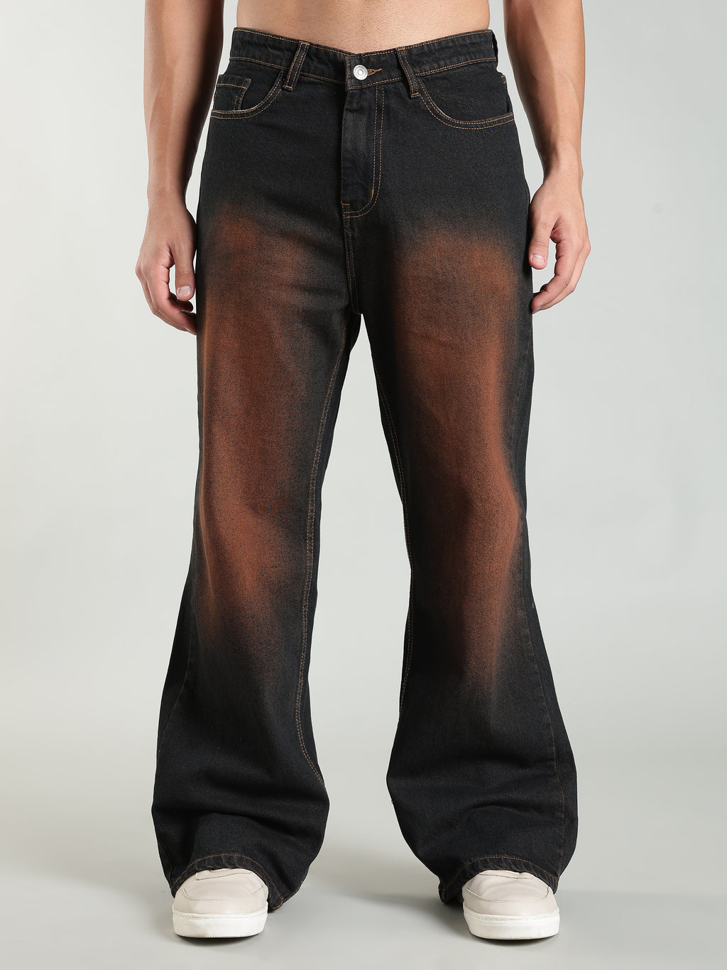 Brown Wide Leg Jeans