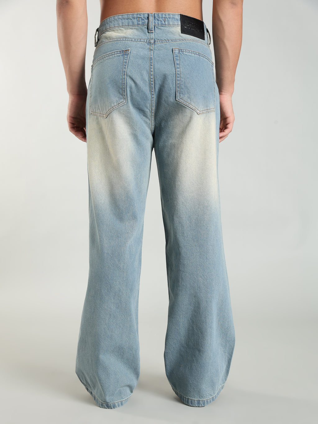 Vintage Washed Wide Leg Jeans