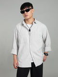 Ash Grey Oversized/ Relax Fit Shirt